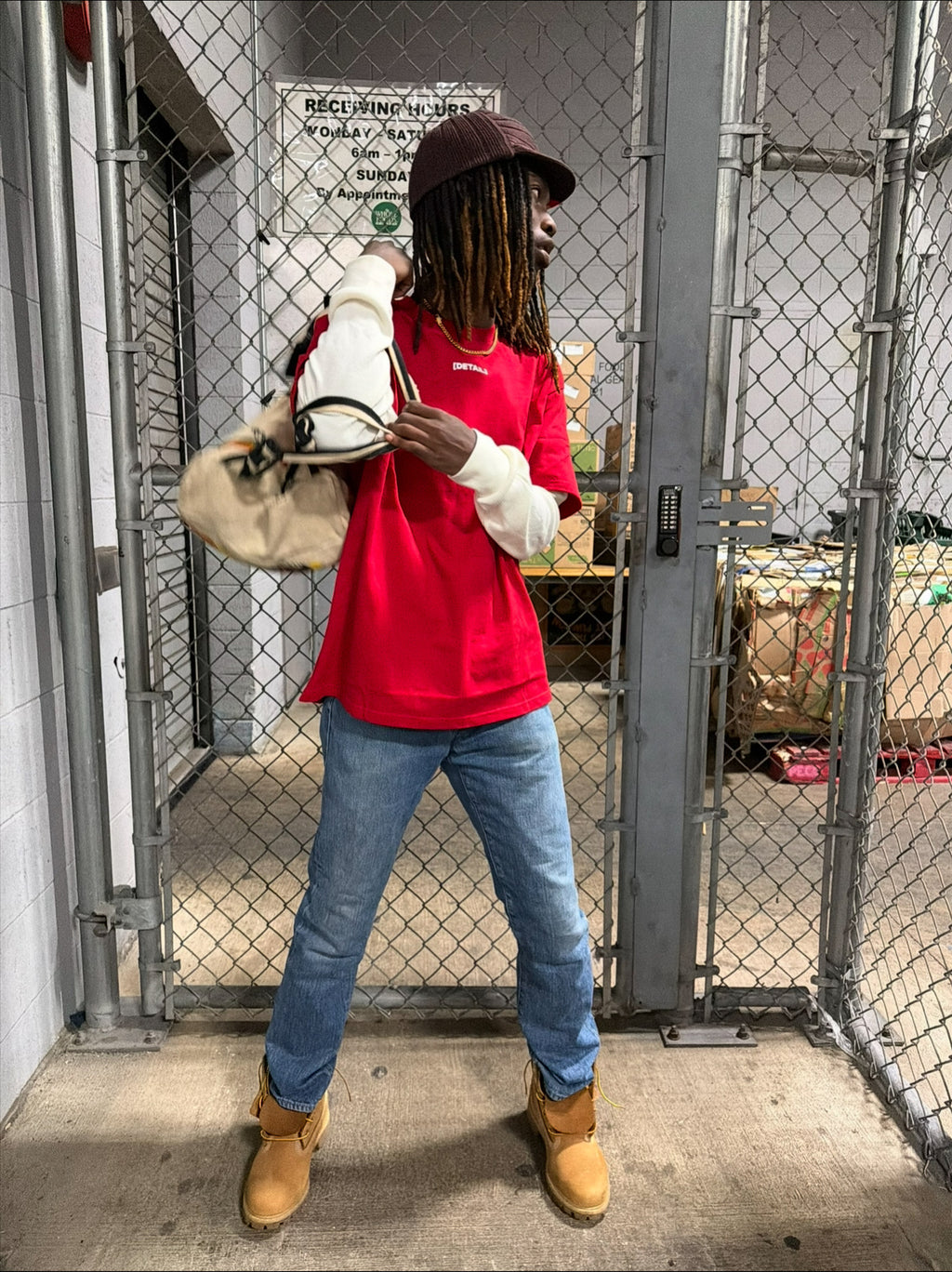 [Small Print] Detail Waffle Knit Long Sleeve Tshirt